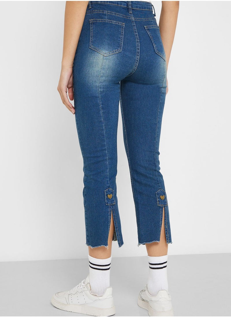 Ginger - Straight Cropped Jeans - Image 1