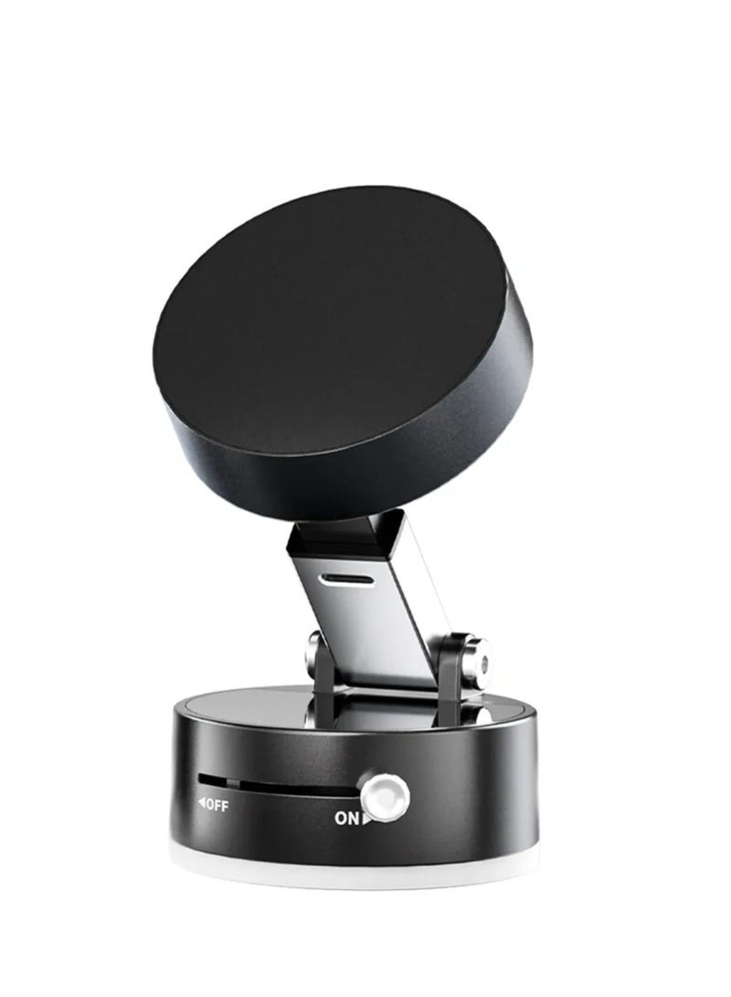 Vacuum Suction Phone Holder Dual Sided Magnetic Mount Compact Design Stable Suction for Cars Desks & More - Image 1