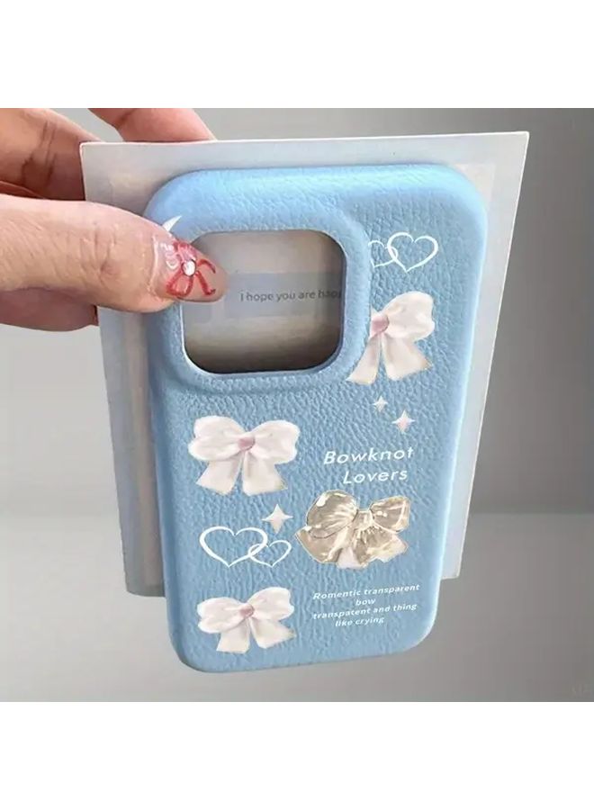 Brown Jelly Bow Tie Pattern Drop Resistant Protective Case for iPhone 13 Pro Max - Image 5