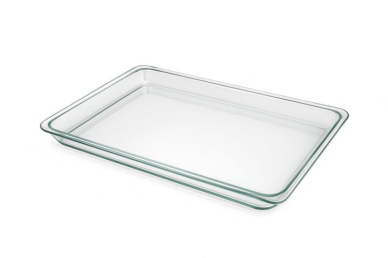 PAUL SONS Hospitality Transparent Acrylic Rectangular Serving Tray Size:13"x9.5" (Pack of 2Pc) - Image 1