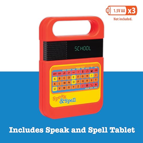Playmonster Speak & Spell Electronic Game - Educational Learning Toy, Spelling Games, 80s Retro Handheld Arcade, Autism Toys, Activity for Boys, Girls, Toddler, Ages 7+ - Image 4