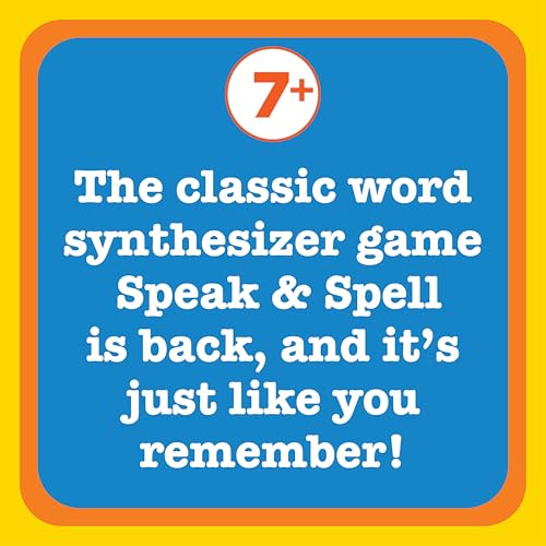 Playmonster Speak & Spell Electronic Game - Educational Learning Toy, Spelling Games, 80s Retro Handheld Arcade, Autism Toys, Activity for Boys, Girls, Toddler, Ages 7+ - Image 3
