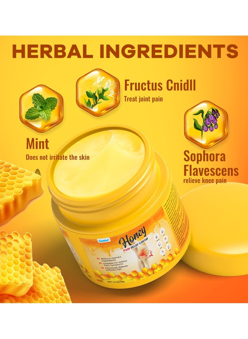 سوميفون 3 عبوات من كريم تسكين الآلام بسم النحل، لتخفيف آلام العضلات والمفاصل 20 جرامًا*3 - Image 2