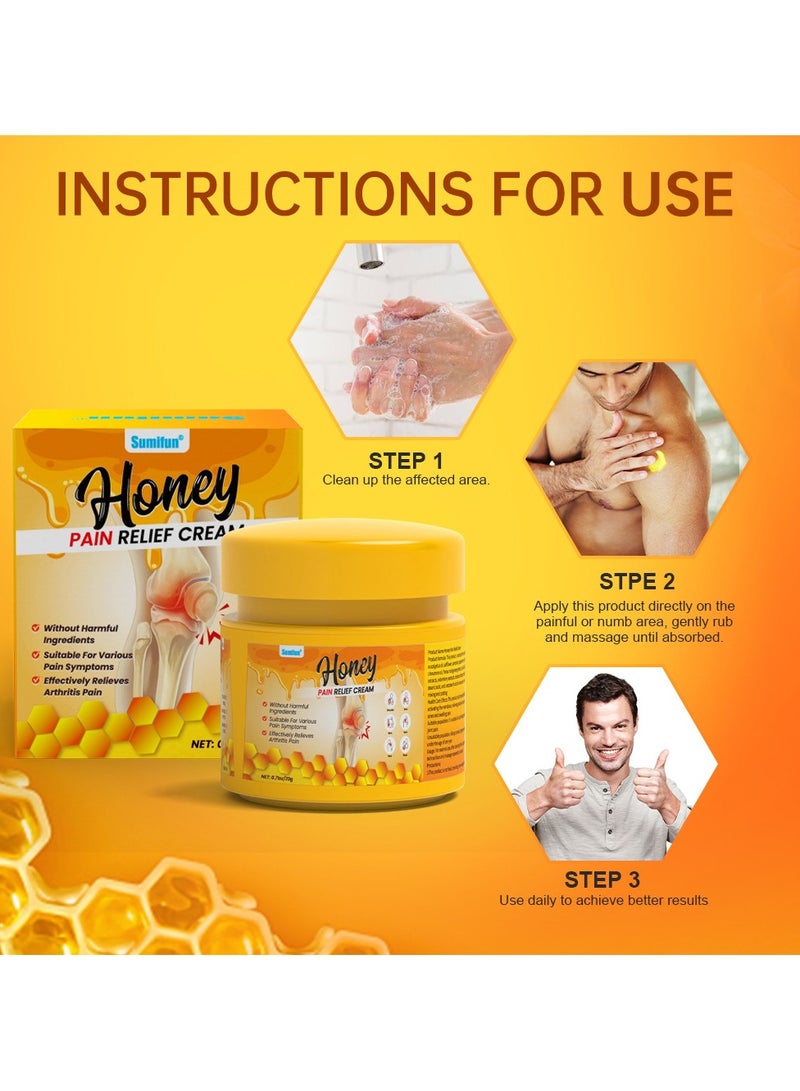 سوميفون 3 عبوات من كريم تسكين الآلام بسم النحل، لتخفيف آلام العضلات والمفاصل 20 جرامًا*3 - Image 5