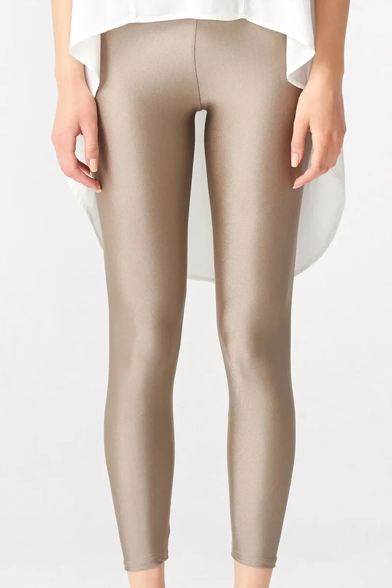 Dilvin Tan Natural DILVIN High-Waist Slim Fit Leggings for Women | Best Price UAE