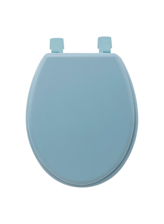 حامل ماكينة تحضير كولوراما مقعد مرحاض خشبي أنيق أزرق قطبي 5 x 36 x 48 سم 138005Q - Image 1