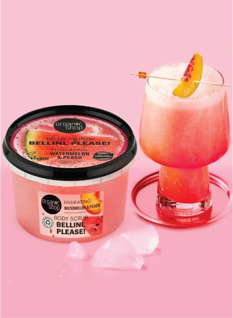 Organic Shop  Organic Shop Moisturizing Body Scrub - Watermelon and Peach 250ml  | Best Price UAE