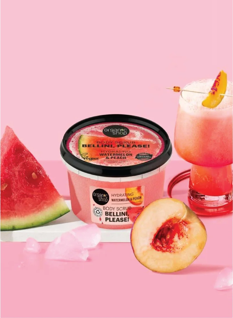 Organic Shop  Organic Shop Moisturizing Body Scrub - Watermelon and Peach 250ml  | Best Price UAE
