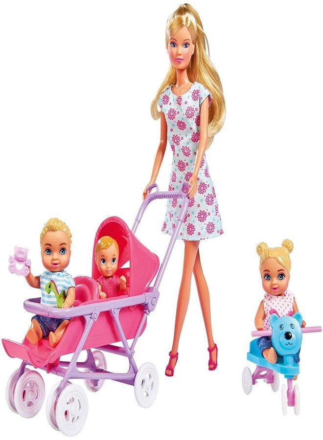 Simba Toys Steffi Love Baby World Set - Kindergarten Teacher Steffi Doll with Baby, Cot, Stroller, High Chair, and Bathtub, Ages 3+ - Image 2