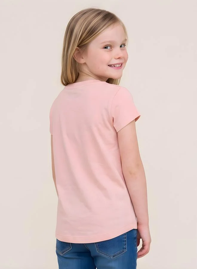 Take Two  Girls Regular Fit Graphic T-Shirt By Juniorloom for Women | Best Price UAE