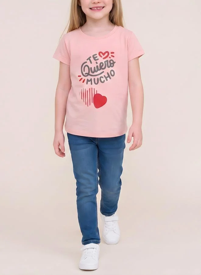 Take Two  Girls Regular Fit Graphic T-Shirt By Juniorloom for Women | Best Price UAE