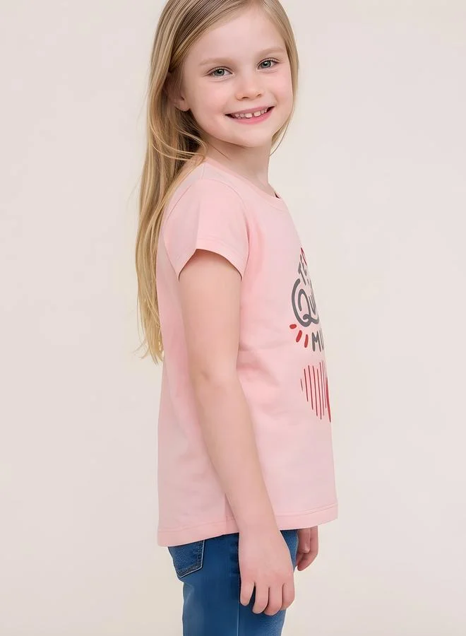 Take Two Girls Regular Fit Graphic T-Shirt By Juniorloom
