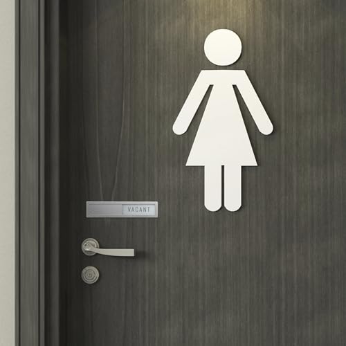 Sutter Signs Vacant Occupied Sign for Bathroom Door | Stainless Steel Slider Magnet for Restroom, Dressing Room In Use w/Included Adhesive Stickers for Mounting - Image 4