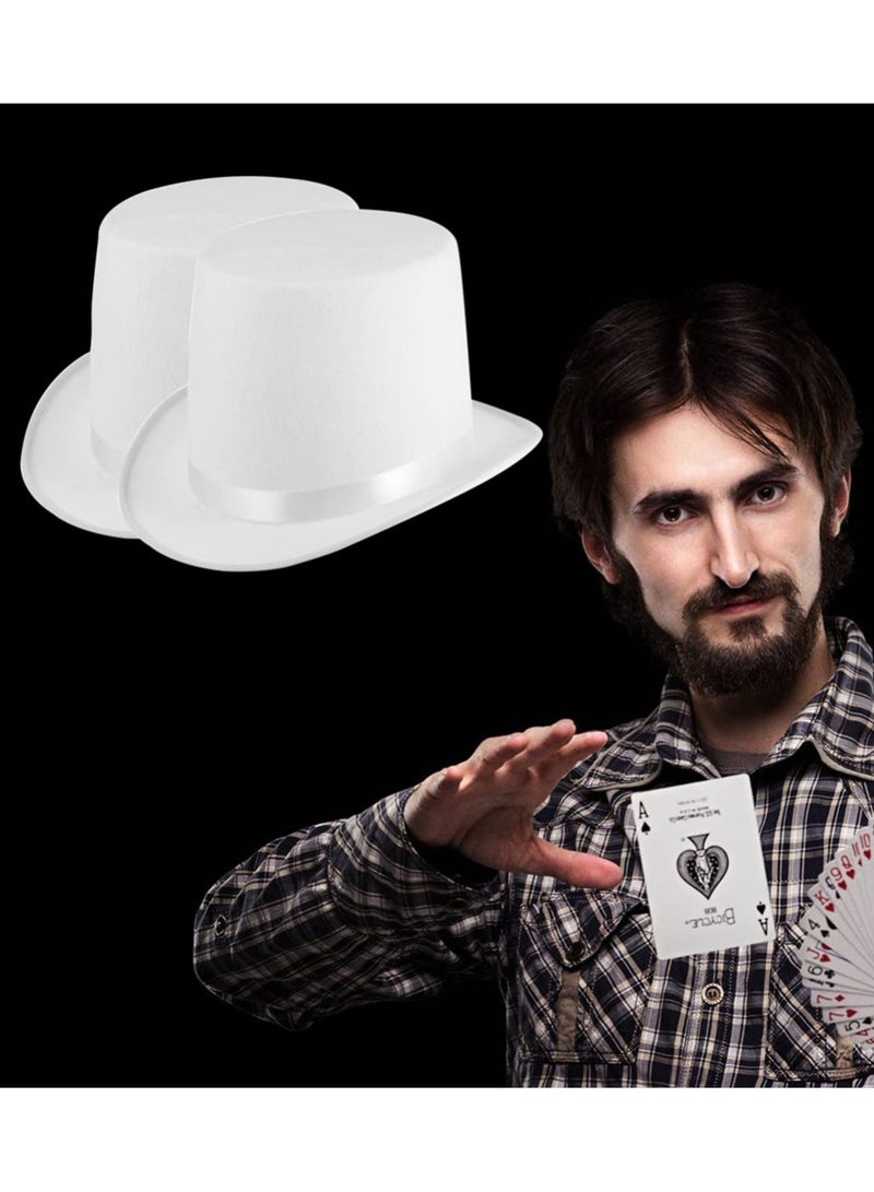 SYOSI Funny Party Hats white Top, Dress Up for Kids and Adults Magician Formal Tuxedo Costume Unisex - Image 1