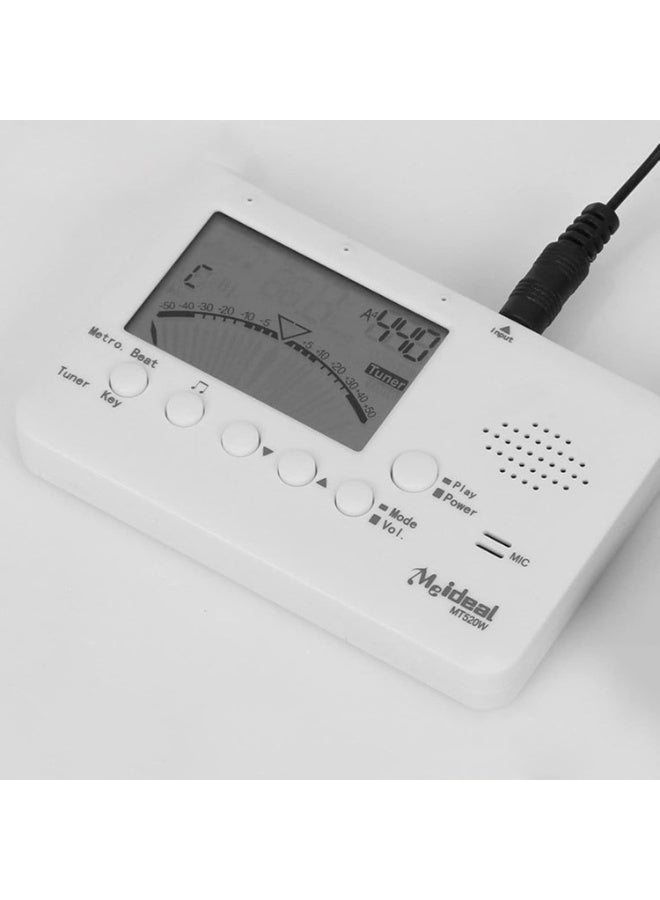 ميدل Meideal MT520GW موالف إلكتروني متعدد الوظائف - جيتار / باس / كمان / قيثارة ضبط عالمي بندول الإيقاع - Image 3
