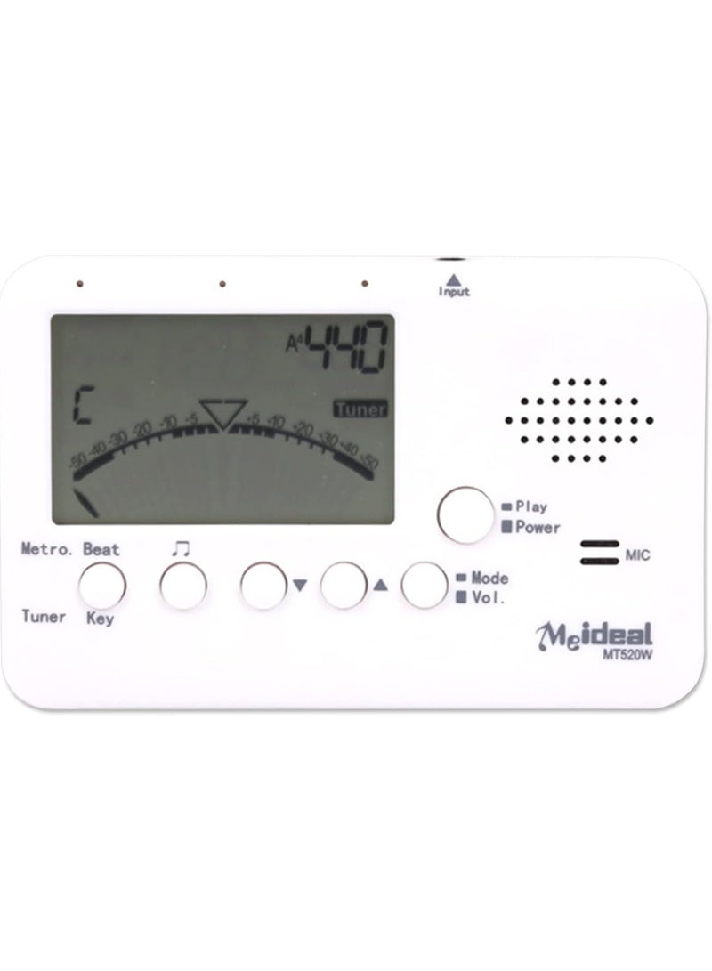 ميدل Meideal MT520GW موالف إلكتروني متعدد الوظائف - جيتار / باس / كمان / قيثارة ضبط عالمي بندول الإيقاع - Image 2