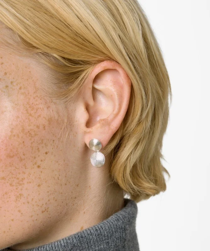 LIE STUDIO Lustrous Pebbled Drop Earrings