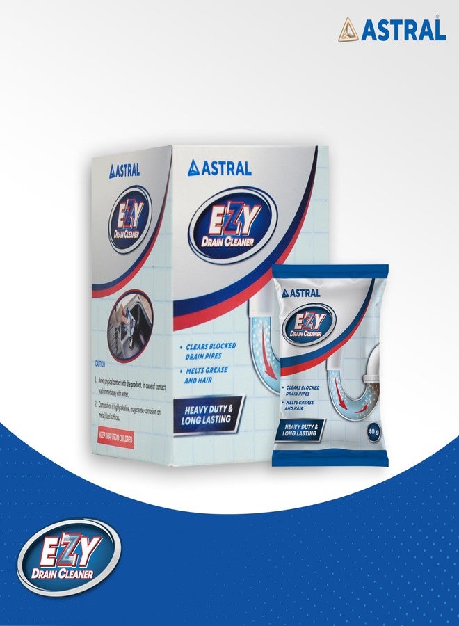 Astral Ezy Drain Cleaner I Removes Blockage in Kitchen pipe, sink, drains and tanks I Melts Grease & Dissolves Hair | Pack of 6 - Image 3