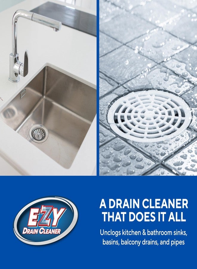 Astral Ezy Drain Cleaner I Removes Blockage in Kitchen pipe, sink, drains and tanks I Melts Grease & Dissolves Hair | Pack of 6 - Image 5