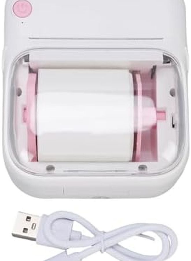 Pink Bluetooth Thermal Label Printer Inkless Portable Sticker Maker 200dpi For Home School Small Business - Image 2