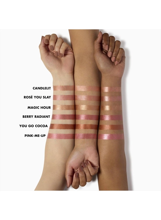 elf أداة تجميل بلush هالو جلو، أداة بلush سائلة للخدود المتألقة والمحمرة، مدعمة بالسكواليين، نباتية وخالية من القسوة، روزيه يو سلاي - Image 5