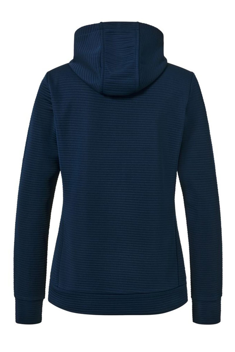 Tchibo Women Hooded Quilted Sweatshirt, Navy Blue - Image 3
