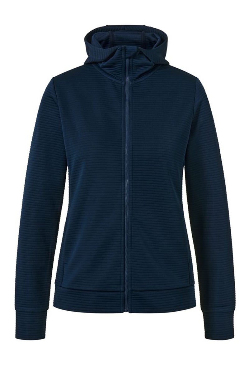 Tchibo Women Hooded Quilted Sweatshirt, Navy Blue - Image 2