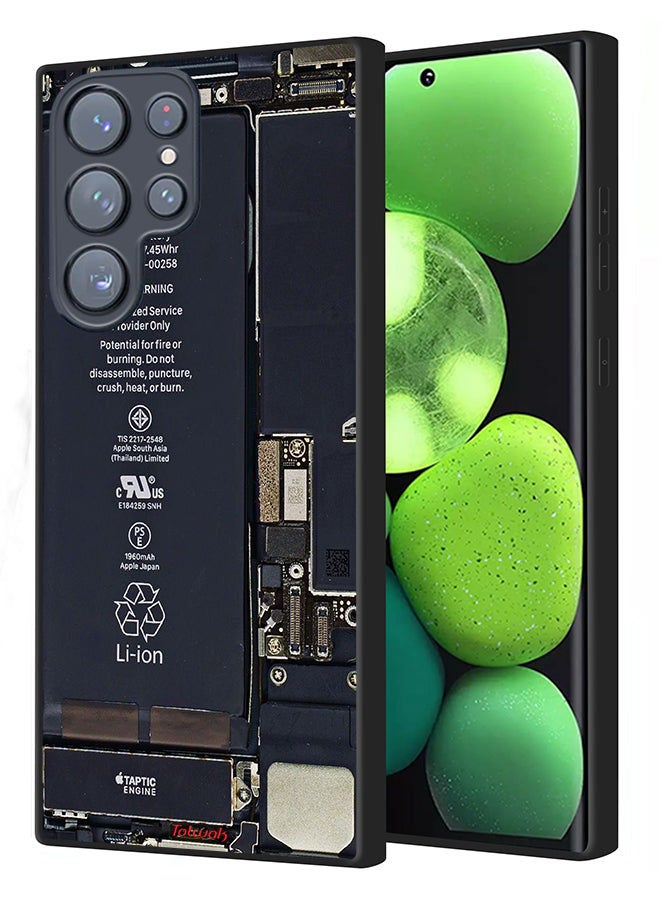 Tolwak Samsung Galaxy S22 Ultra 5G Protective Case Cover Phone Circuit Pattern - Image 1