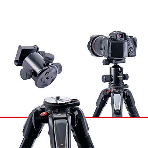 Powerpak BH-25 Ball Head | Payload 8K | with Quick Release Plate | for Tripod, Monopod, Slider | DSLR/SLR Camera, Video Camera | 360 Degree Fluid Rotation Tripod Ball Head (Black) - Image 5