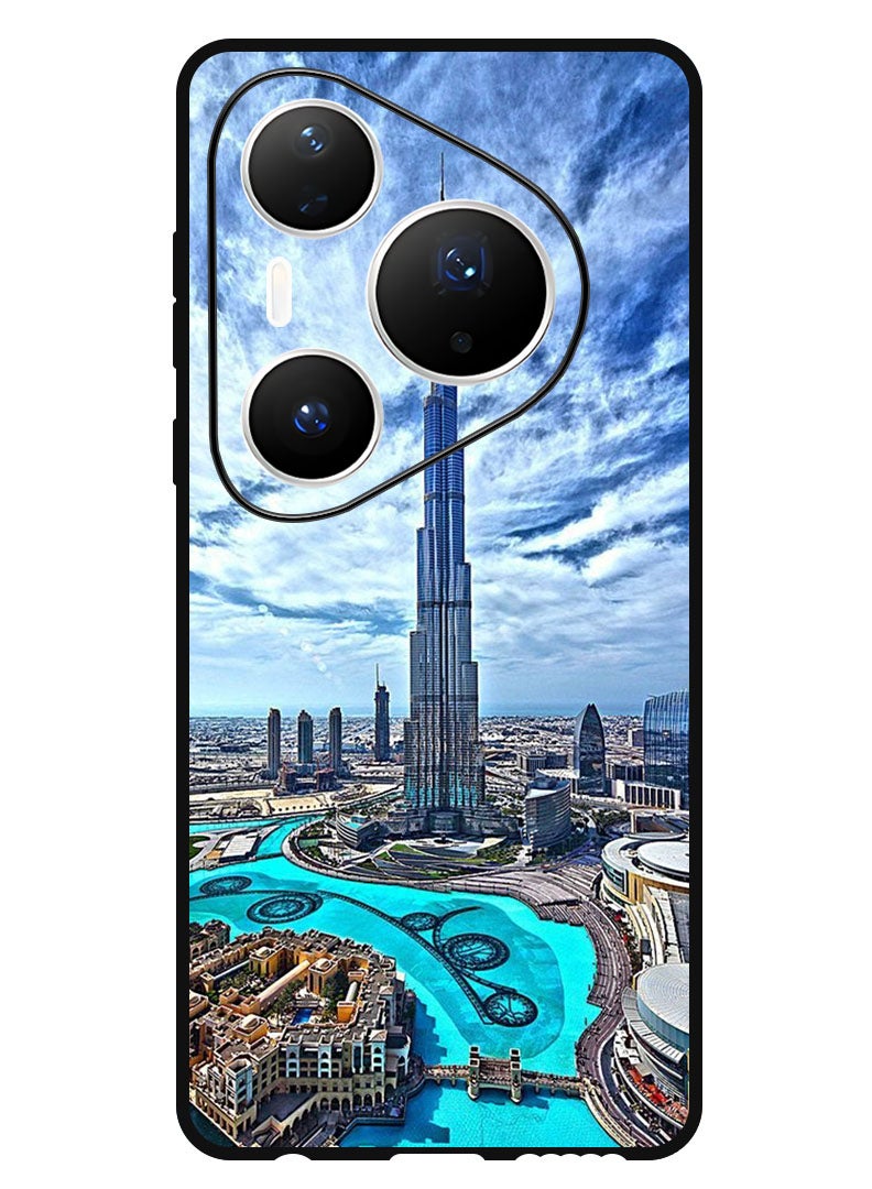 Theodor Case Compatible with Huawei Pura 80 Pro 6.8 Inch Protection Shockproof Bumper Cover Burj Khalifa in Day - Image 1