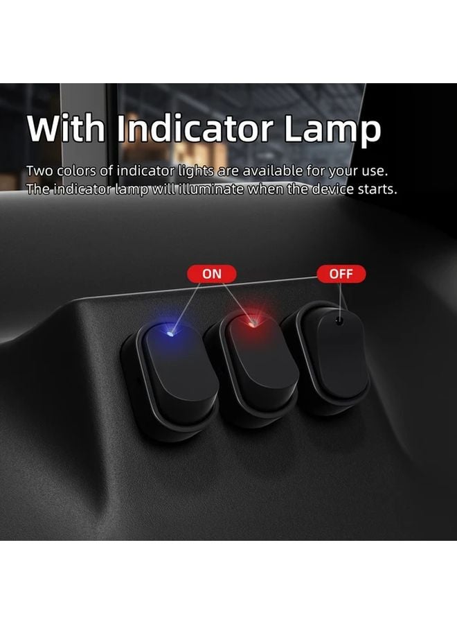 Durable 12V LED Rocker Switch SPST 3 Pin On Off 4 Blue 4 Red For Car Boat Marine - Image 4