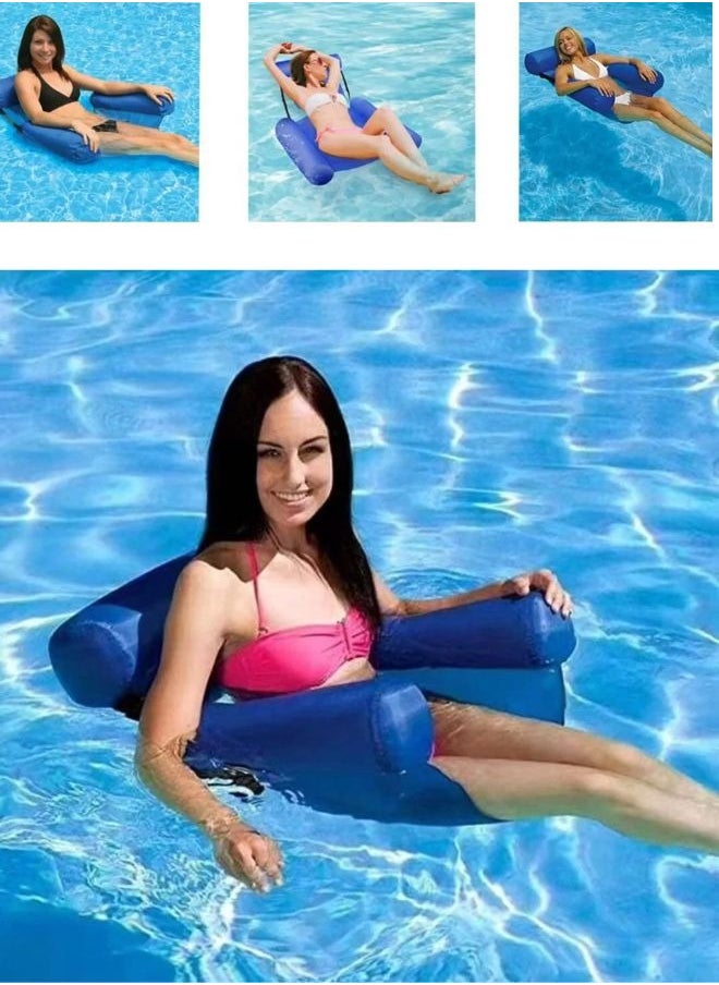 SUNIFY - Summer Swimming Pool Hammock Floating Bed Portable Folding Inflatable Ring Air Mattress Water Accessories Beach Sports Lounger Chair For Adults Children - Image 1