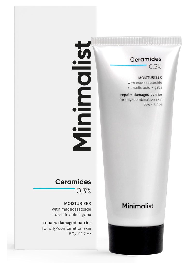 منيماليست Minimalist 0.3% كريم الترطيب بالسيراميد لإصلاح الحاجز للبشرة الدهنية | تركيبة خفيفة ورطبة - Image 1
