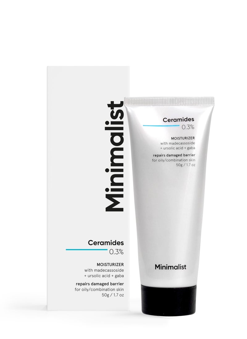 منيماليست Minimalist 0.3% كريم الترطيب بالسيراميد لإصلاح الحاجز للبشرة الدهنية | تركيبة خفيفة ورطبة  - Image 1