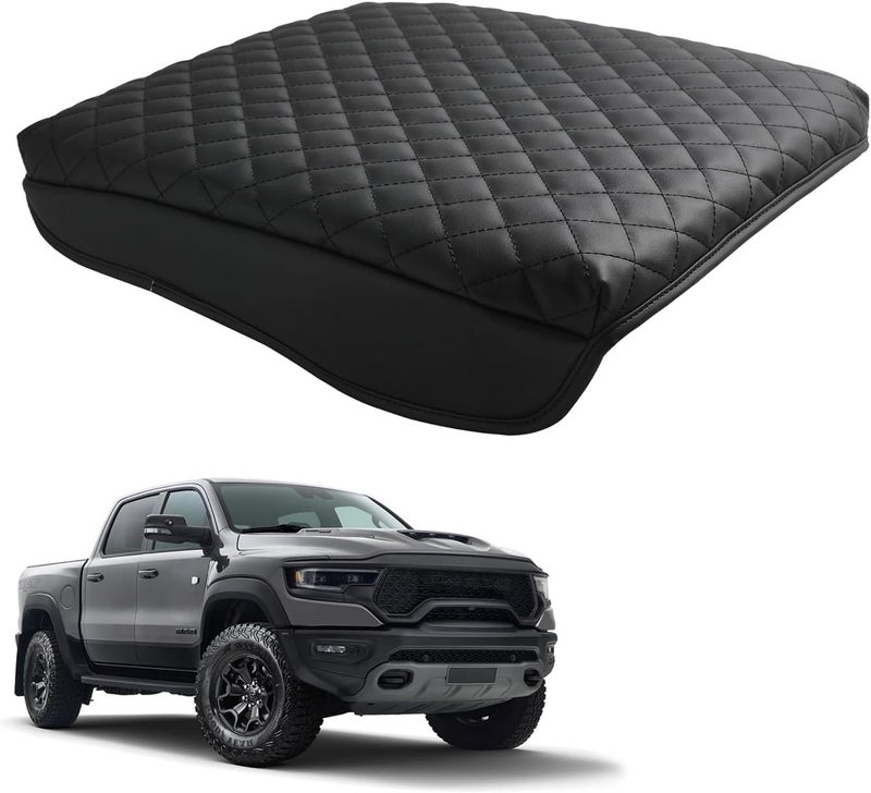LINOAH Center Console Cover for 20192025 Ram 1500 Center Console Cover Armrest Cushion Pad Cover PU Leather for 5th Ram 1500 Armrest Cushion Pad Cover AntiScratch for Ram 1500 Accessories