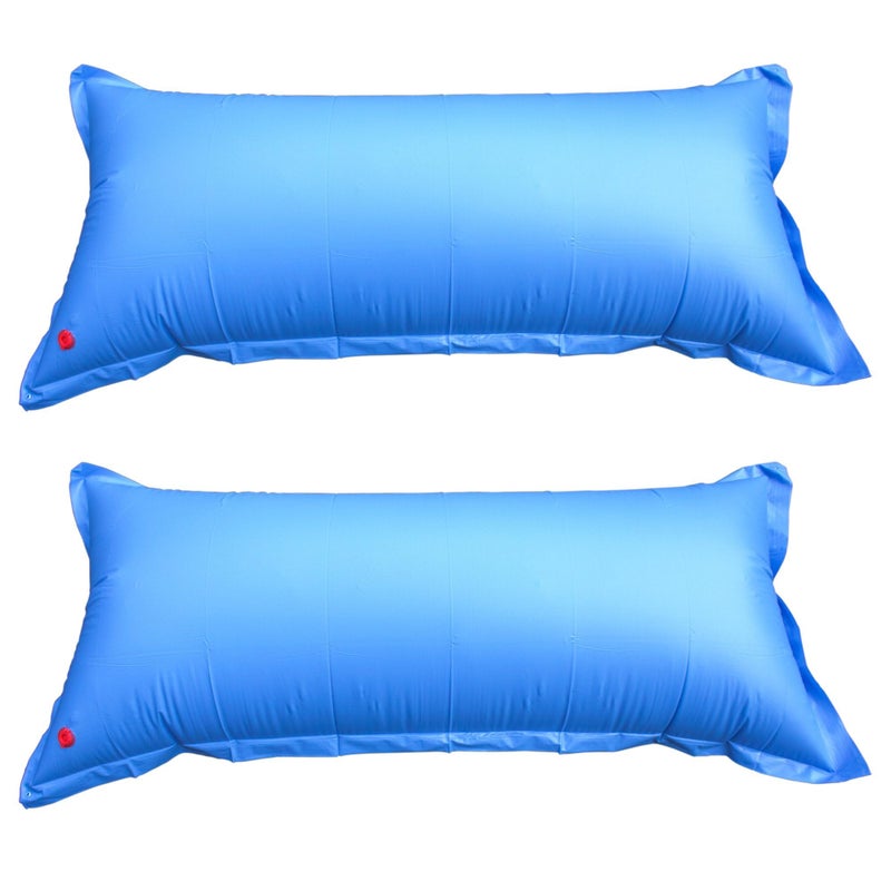 Robelle 4 ft x 8 ft 2Pack Heavy Duty Pool Pillow for Winterizing Above Ground Pools 22 MM Thick Vinyl Reinforced Grommets Winter Pool Pillow