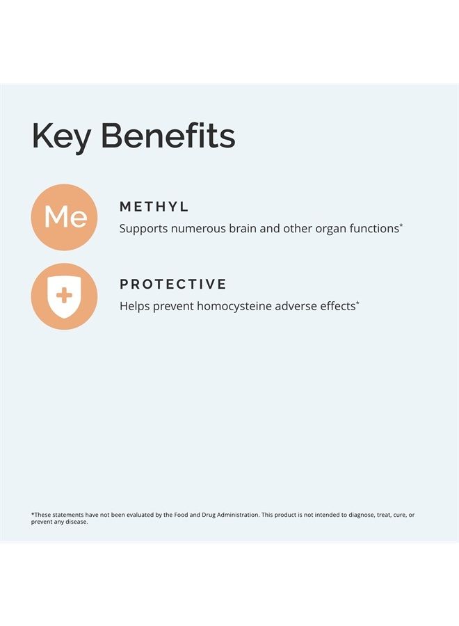 BRAINMD Dr Amen BrainMD Methylfolate - 30 Capsules - Potent Mood Support - Gluten Free - 30 Servings - Image 2