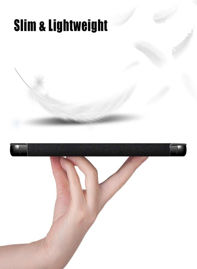 Gylint جراب Gylint لجهاز Lenovo Tab M10 HD (الجيل الثاني)، جراب قابل للطي فائق النحافة من الجلد الصناعي الذكي مع حامل لجهاز Lenovo Tab M10 HD الجيل الثاني TB-X306F / TB-X306X (غير متوافق مع M10 HD) أسود - Image 3