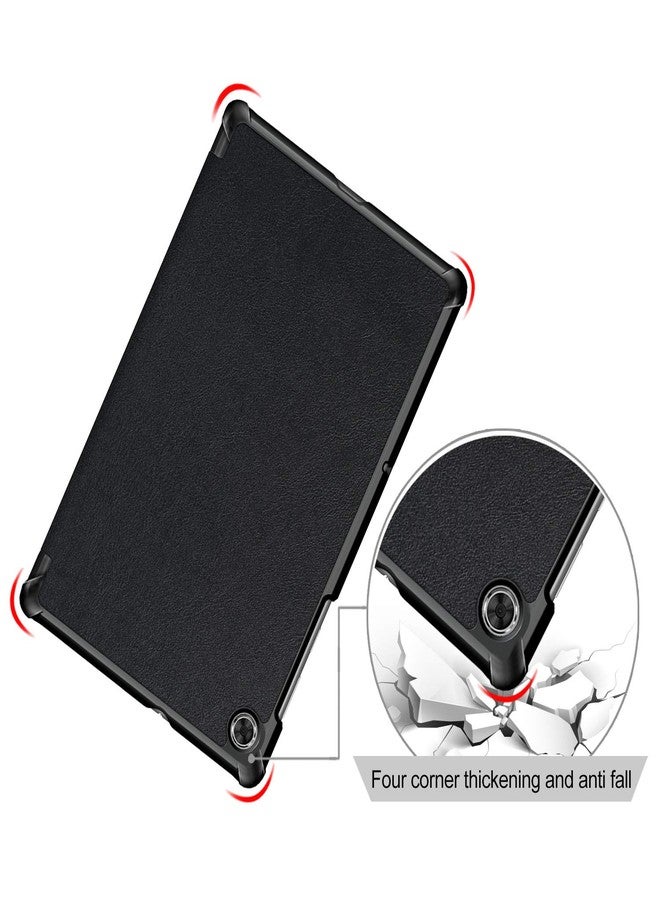 Gylint جراب Gylint لجهاز Lenovo Tab M10 HD (الجيل الثاني)، جراب قابل للطي فائق النحافة من الجلد الصناعي الذكي مع حامل لجهاز Lenovo Tab M10 HD الجيل الثاني TB-X306F / TB-X306X (غير متوافق مع M10 HD) أسود - Image 5