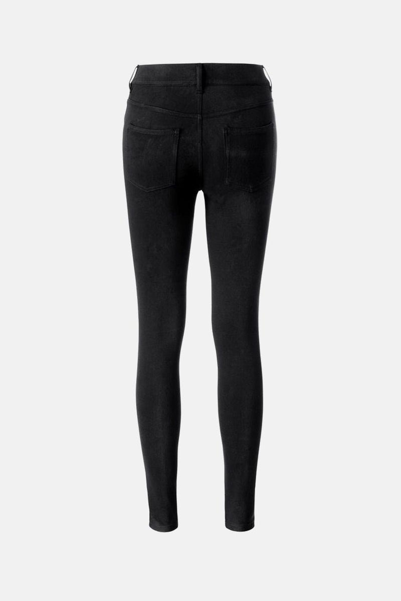 Tchibo Women Pull On Plain Skinny Jeggings, Black  - Image 3