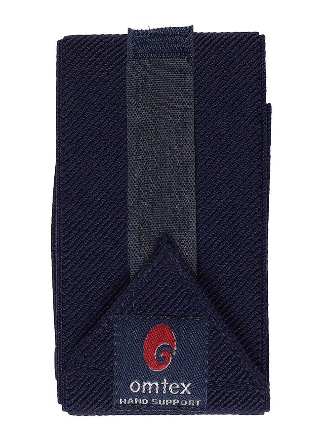 omtex Elasticized-Fabric Hand or Thumb Support, Men's Free Size (Navy Blue) - Image 2