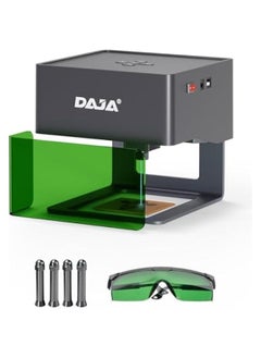 DAJA DJ6 Pro Laser Engraver with Higher Columns Portable Laser Engraving Machine Kits for DIY Supports Win/Mobile System/Offline Laser Cutter (Working area 3.15 * 3.15 inches)