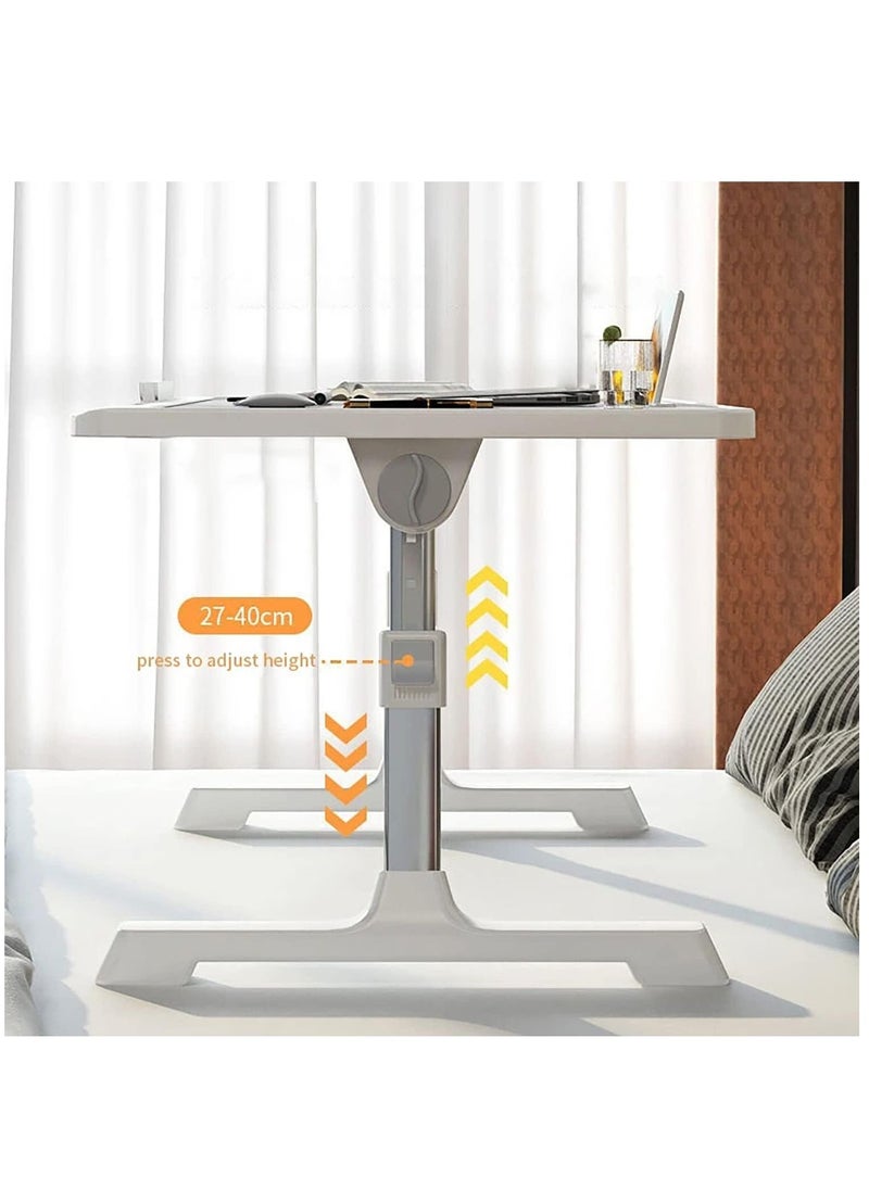 Laptop Desk for Bed, Adjustable Laptop Bed Tray Table, Portable Lap Desks with USB Cooling Fan and Foldable Legs, Computer Tray Laptop Stand for Sofa Couch Floor (Grey)
