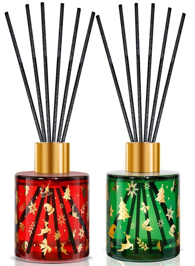 STRN Reed Diffuser Set with 12 Sticks, 6.8.fl oz (200ml) Sweet Home & Wreath Scents, Long-Lasting Home Decoration for Bathroom, Bedroom, Office - 2 Packs - Image 1