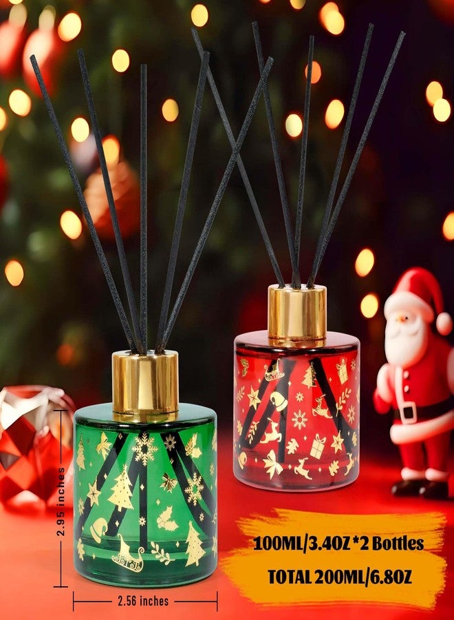 STRN Reed Diffuser Set with 12 Sticks, 6.8.fl oz (200ml) Sweet Home & Wreath Scents, Long-Lasting Home Decoration for Bathroom, Bedroom, Office - 2 Packs - Image 2