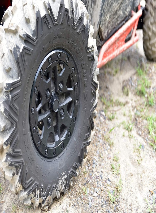 SAUTVS Tire Wheel Hub Caps, Black Center Cap Cover for Can-Am Maverick X3 Turbo R 2017-2020 Accessories (4PCS) - Image 4