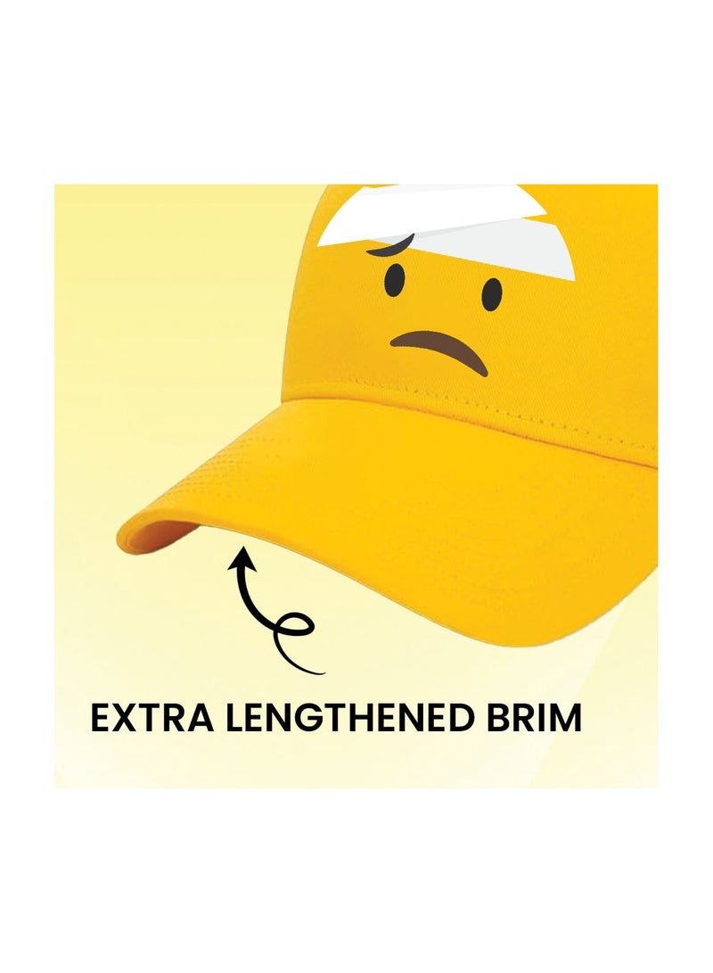 PRINTSHOP4ME Kids Yellow Smiley Face Mesh Cap With Adjustable Plastic Closure–Unisex Baseball Hat For Boys And Girls–Perfect For Outdoor Activities,Sports - Image 5