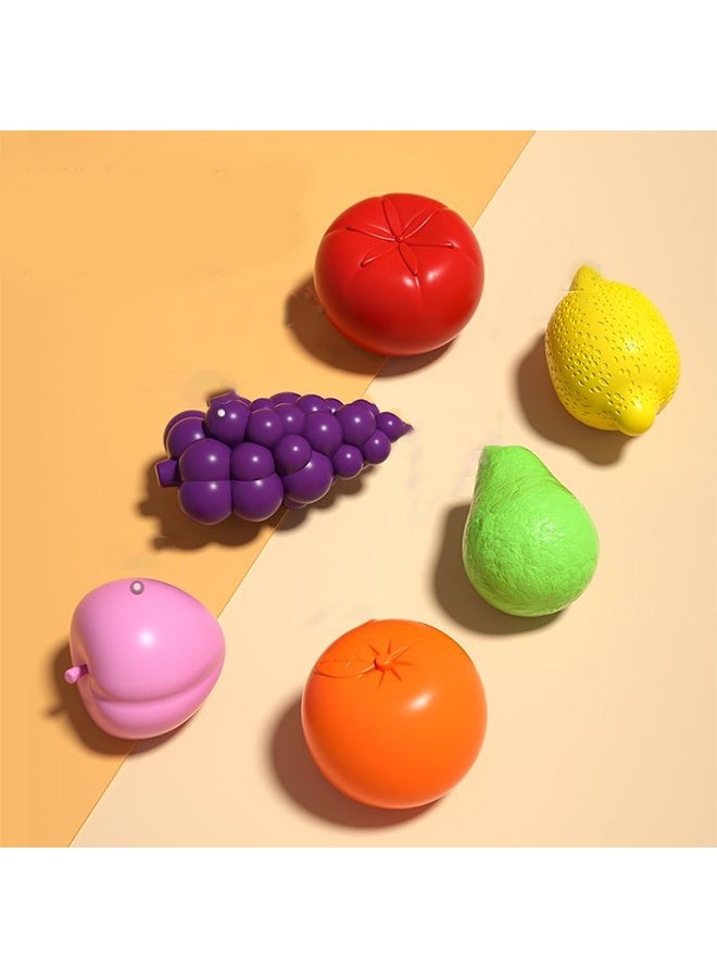 جُودِيَّة ​ ألعاب مونتيسوري لعمر سنة - صندوق مكعبات و٦ قطع فواكه حسية، ألعاب بيبي للأعمار ١٢-١٨ شهراً، هدايا تنموية للأطفال أعمار ١-٢-٣ سنوات - Image 4