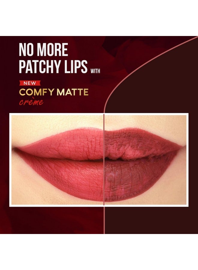 Facescanada Faces Canada Comfy Matte Creme Lipstick Over And Out 4.2G Long Stay Creamy Matte Finish Intense Color Super Hydrating & Nourishing Single Stroke Smooth Application - Image 4