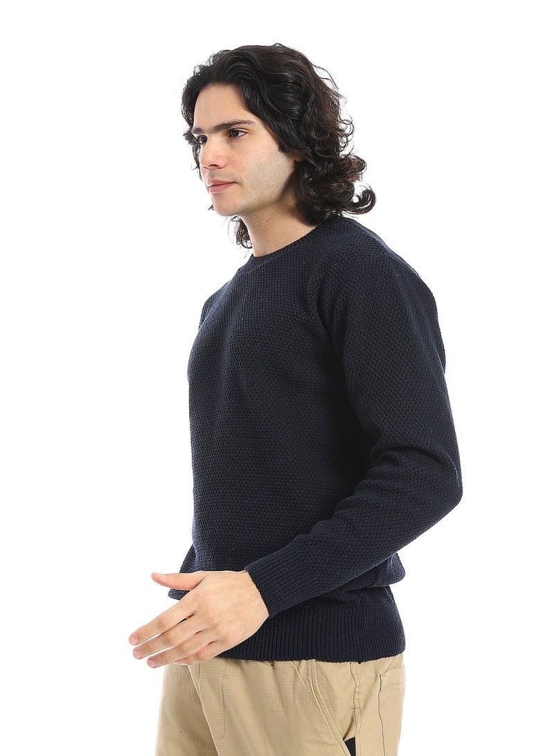 Andora Premium Knitted Pullover_Navy - Image 2